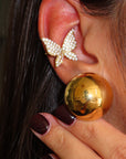 Orecchini Bottone Oro
