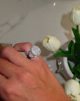 Anello Chevalier Pavè Acciaio