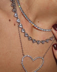 Collana Multicuori Zirconia
