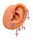 Set Orecchini Butterfly Color