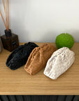 Borsa Pouch Intreccio Camel