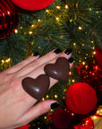 Orecchini Mega Cuore Choco