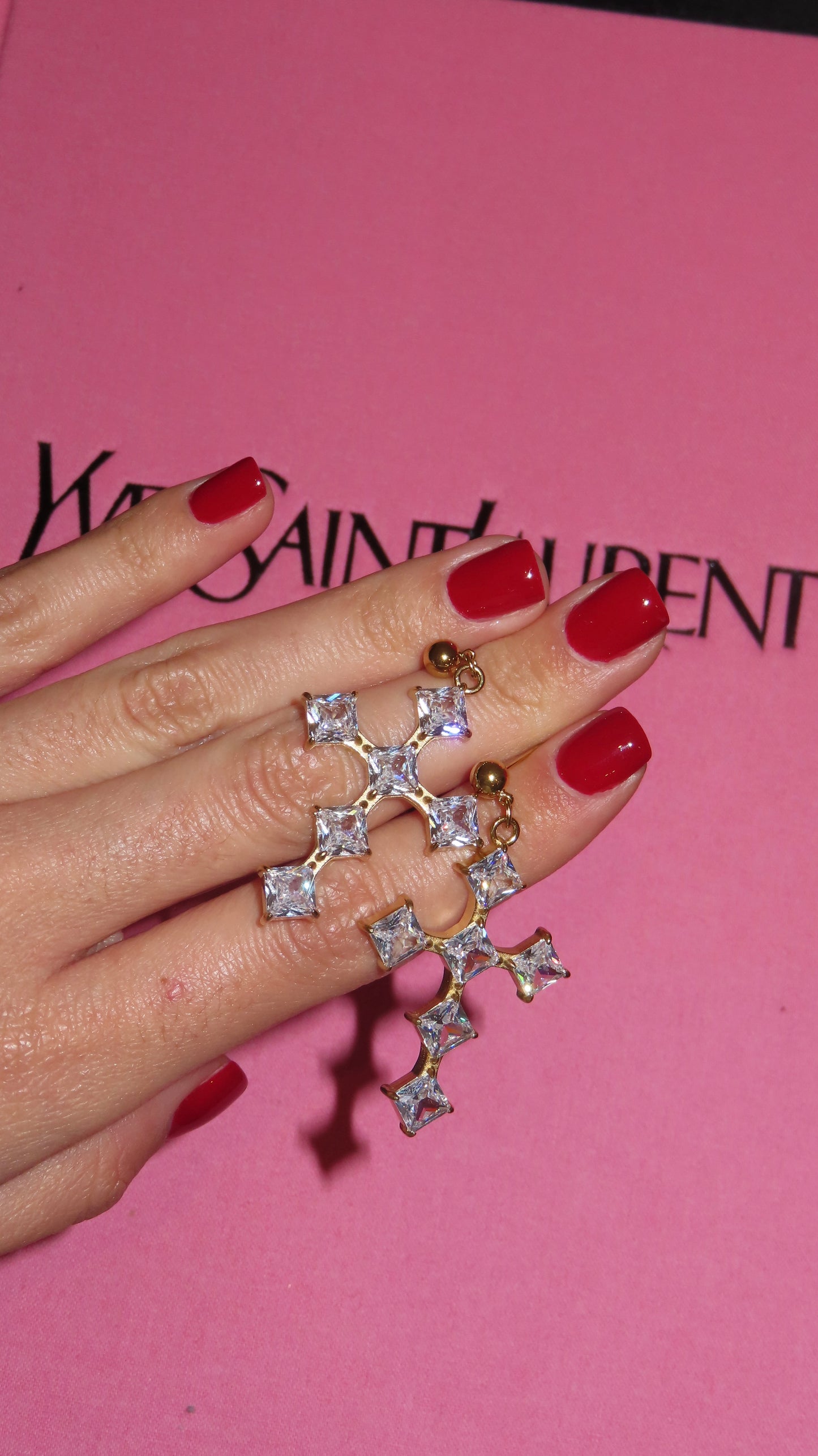 Orecchini Croce Rock