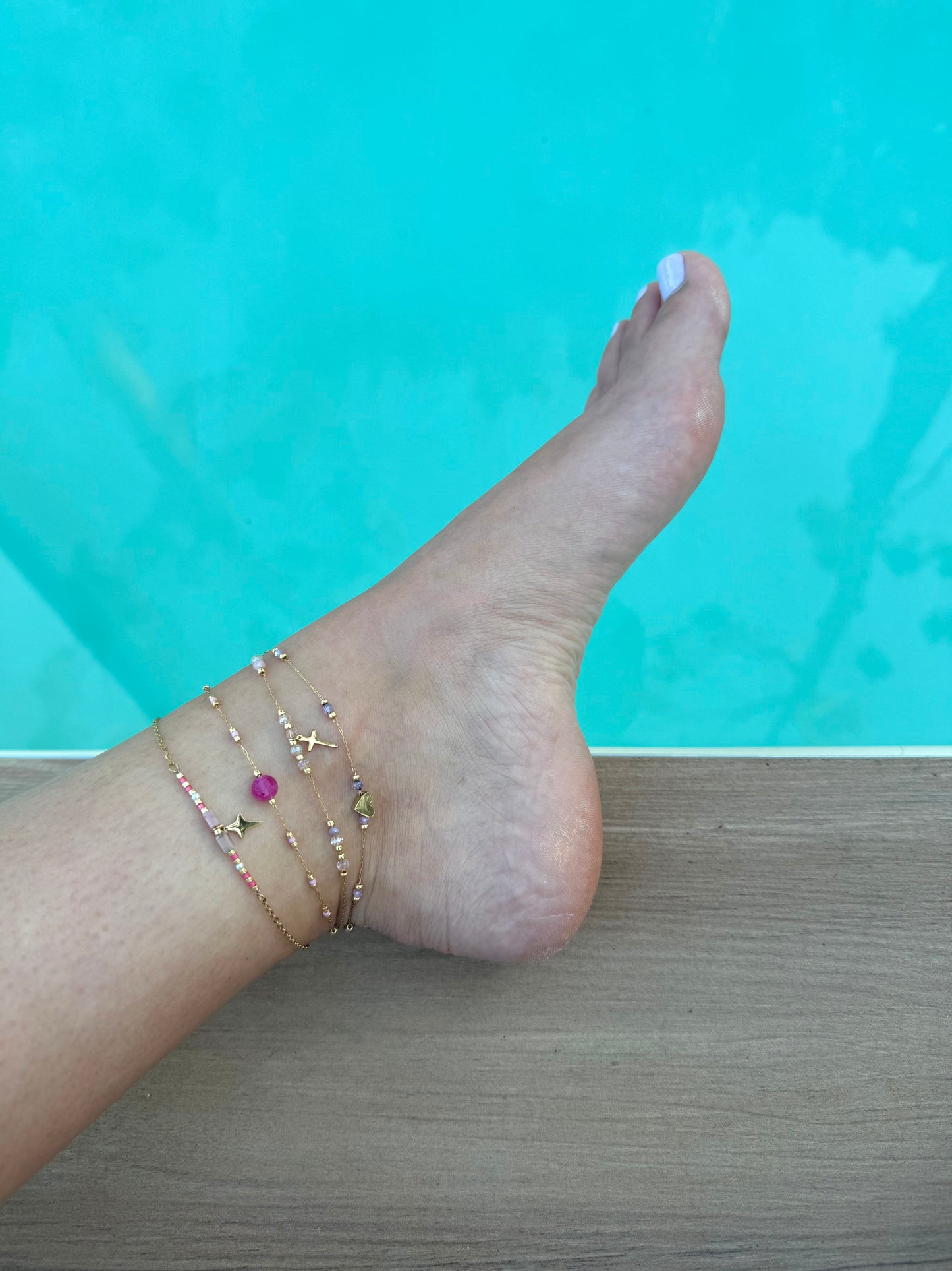 Cavigliere Slim Charms Rosa