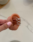 Earcuff Intreccio di Perle