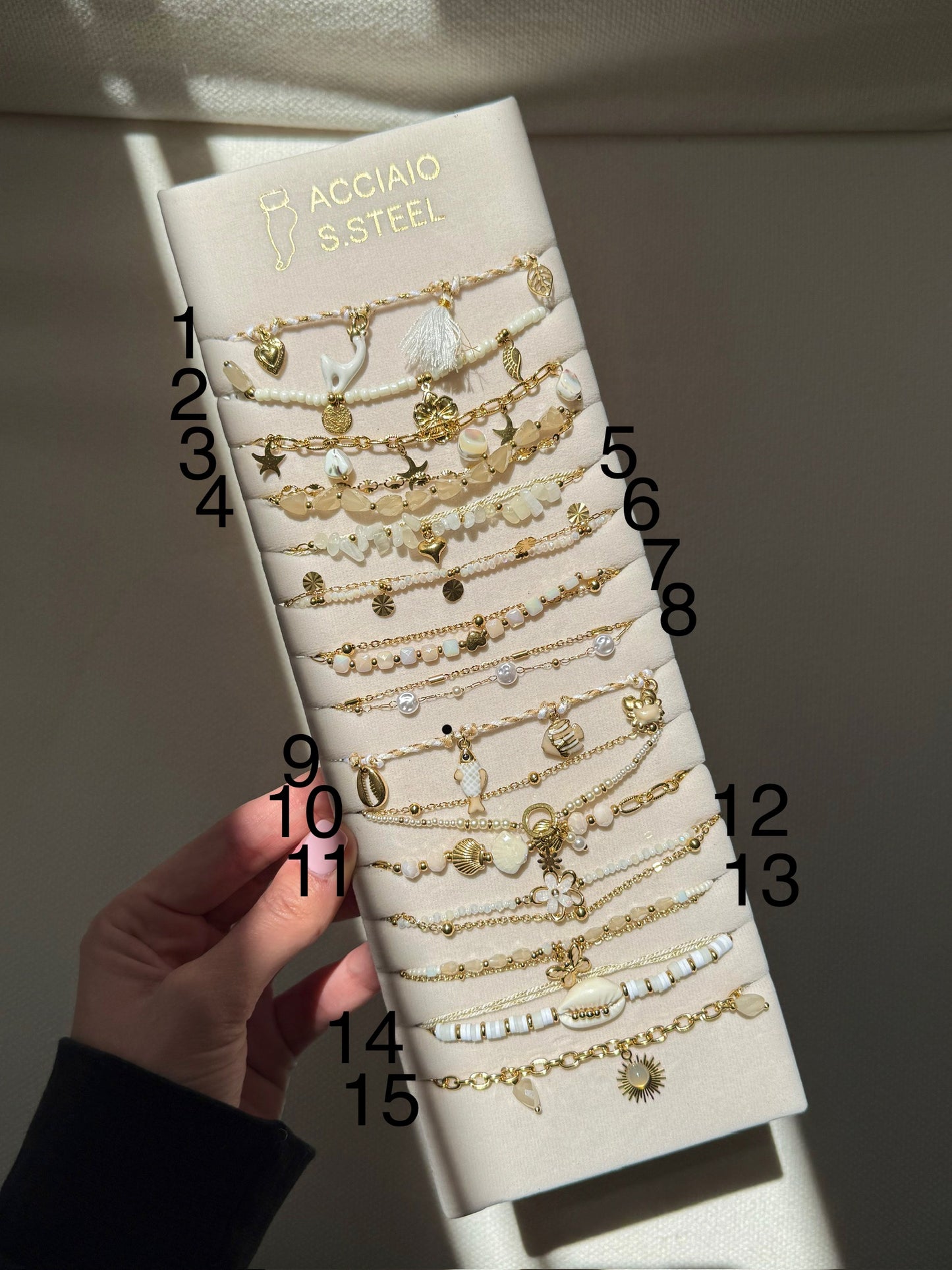 Cavigliere Bianche e Oro