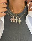 Collana Cross Diamod