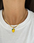 Collana Snake Lime