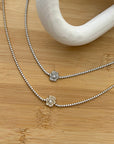 Collana Tennis Rosa Pavè