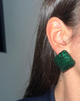 Orecchini Rombo Shine Verde