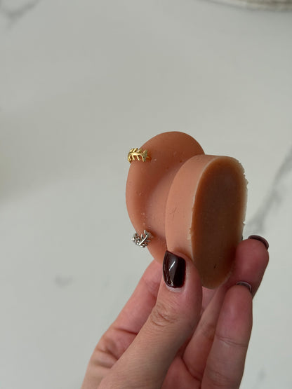 Lobetto Mini Hoop Alloro