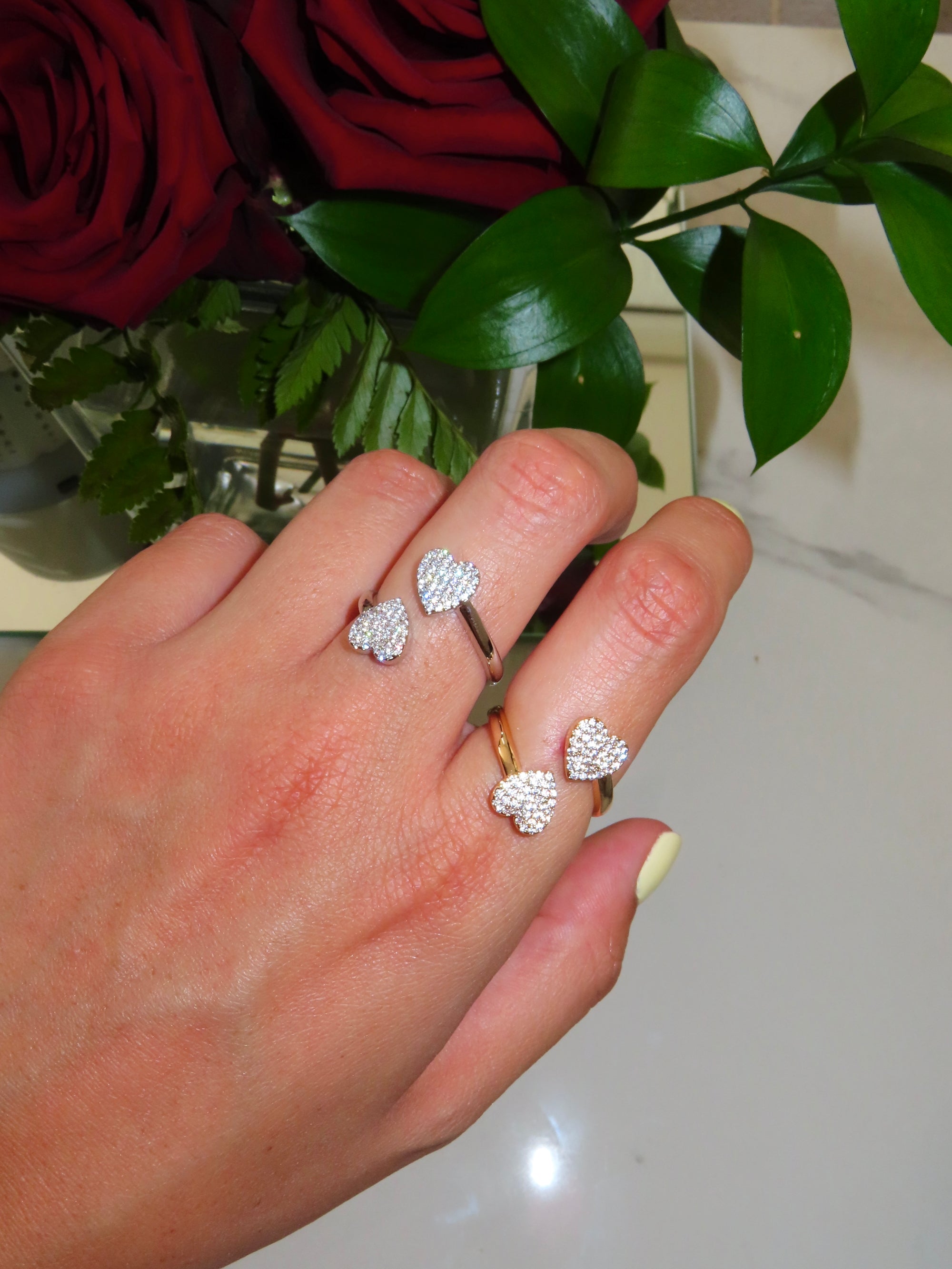 Anello Incrocio di Cuori