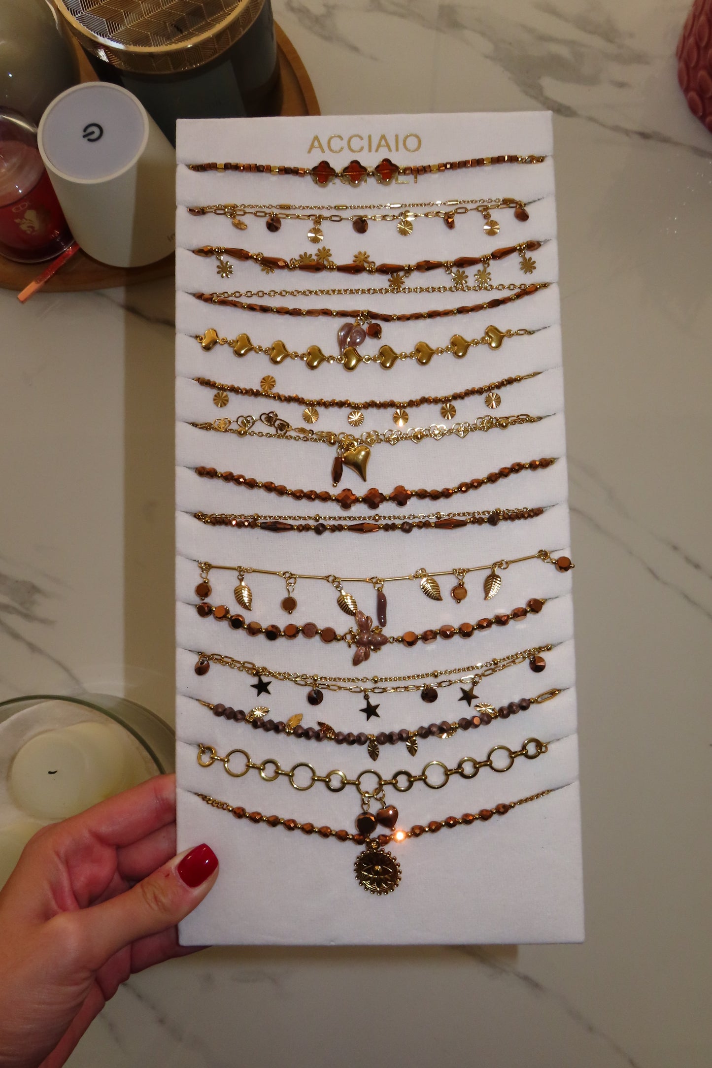 Collane corallini bronzo