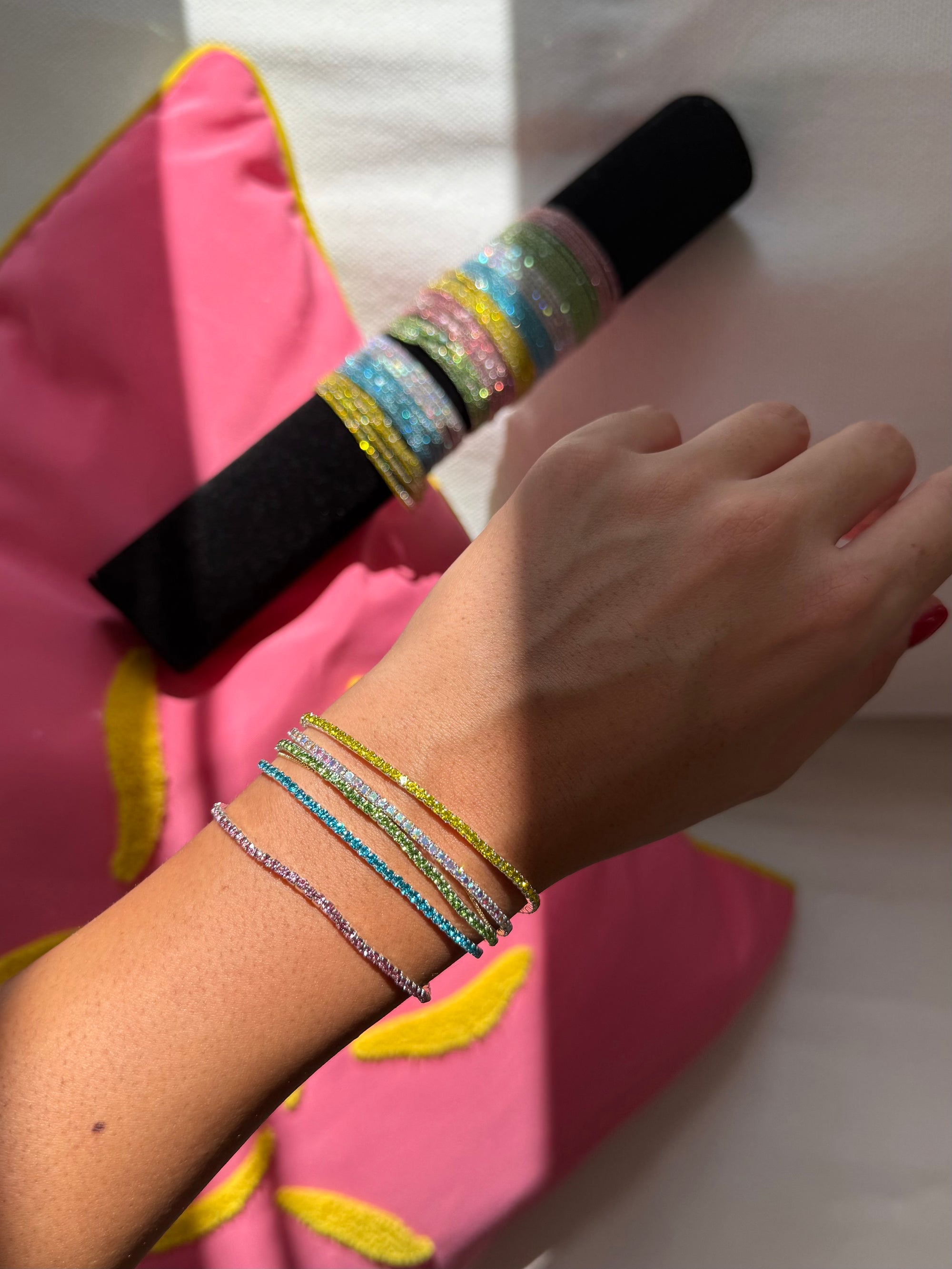 Set 5 Bracciali Colorati Slim