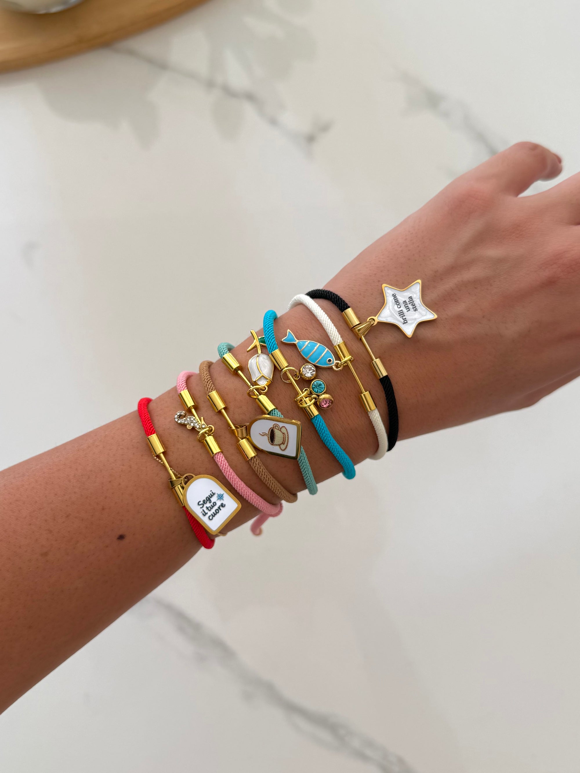 Bracciale Cordino Colorato