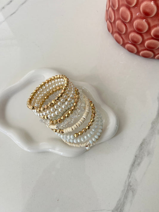 Bracciale Corallini Bianco e Oro