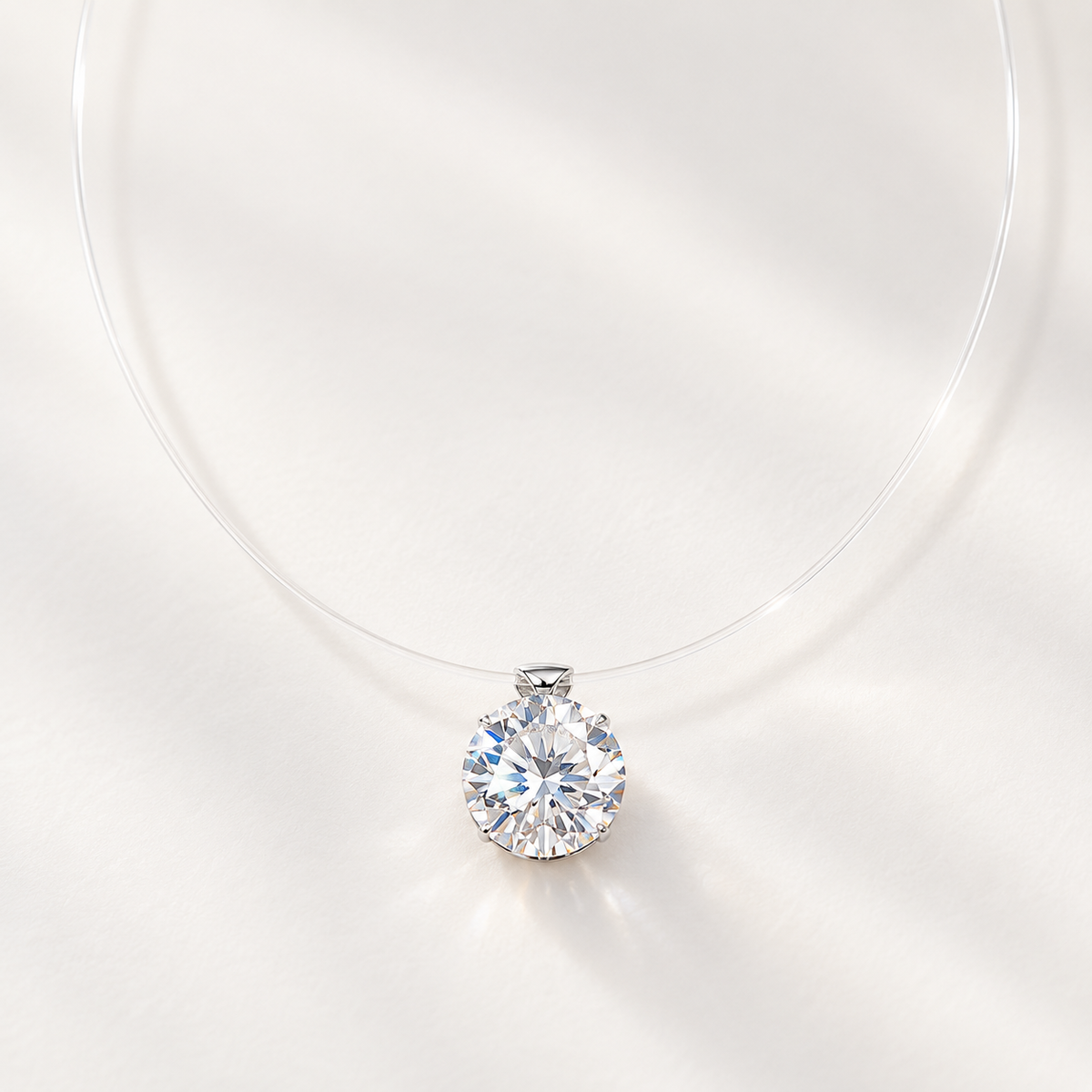 Collana Trasparente con Punto Luce