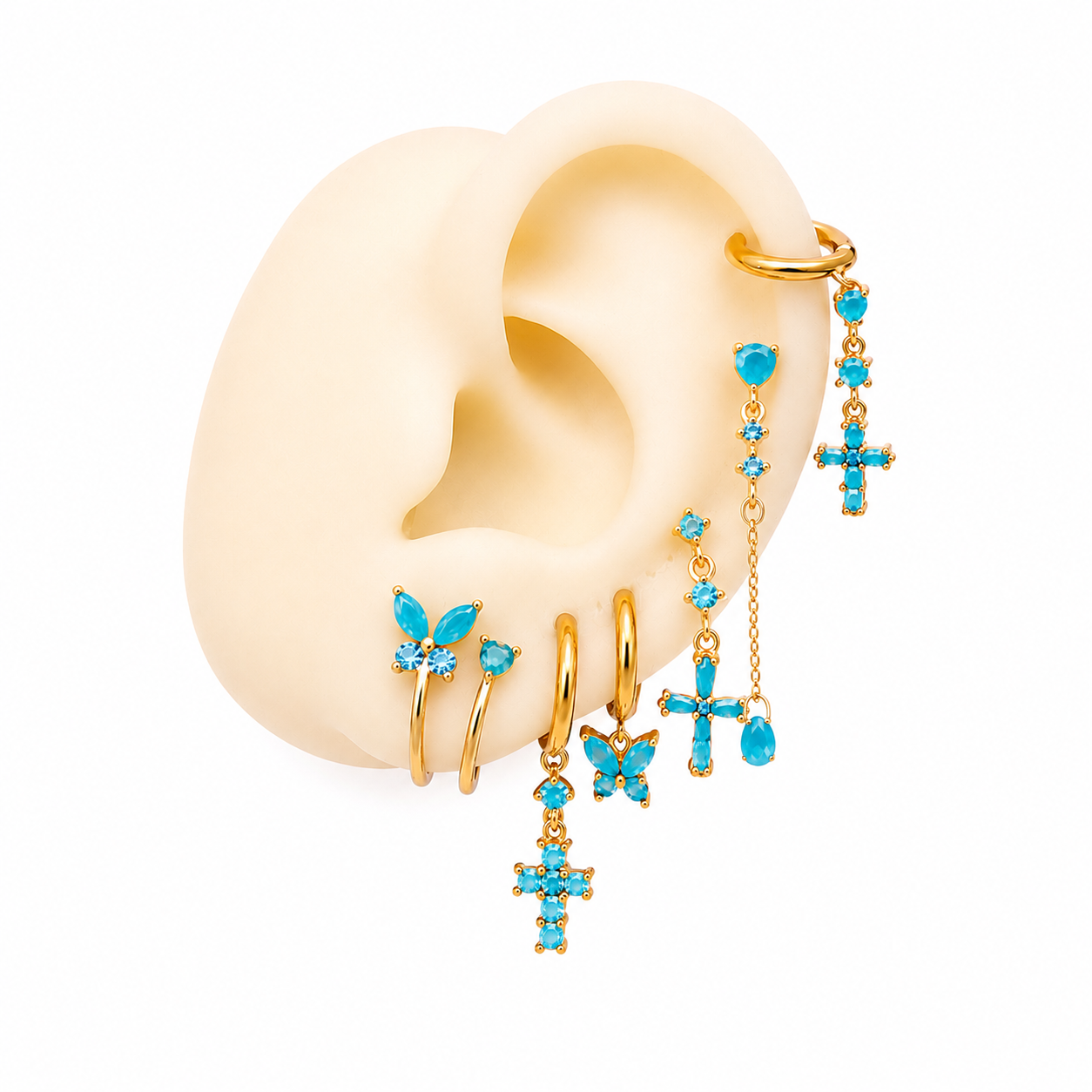 Set Orecchini Butterfly Color