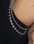 Collana Multicuori Zirconia