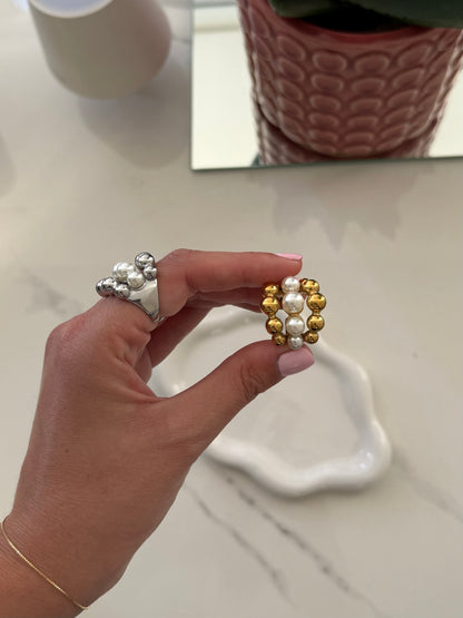 Anello Bubble Perle