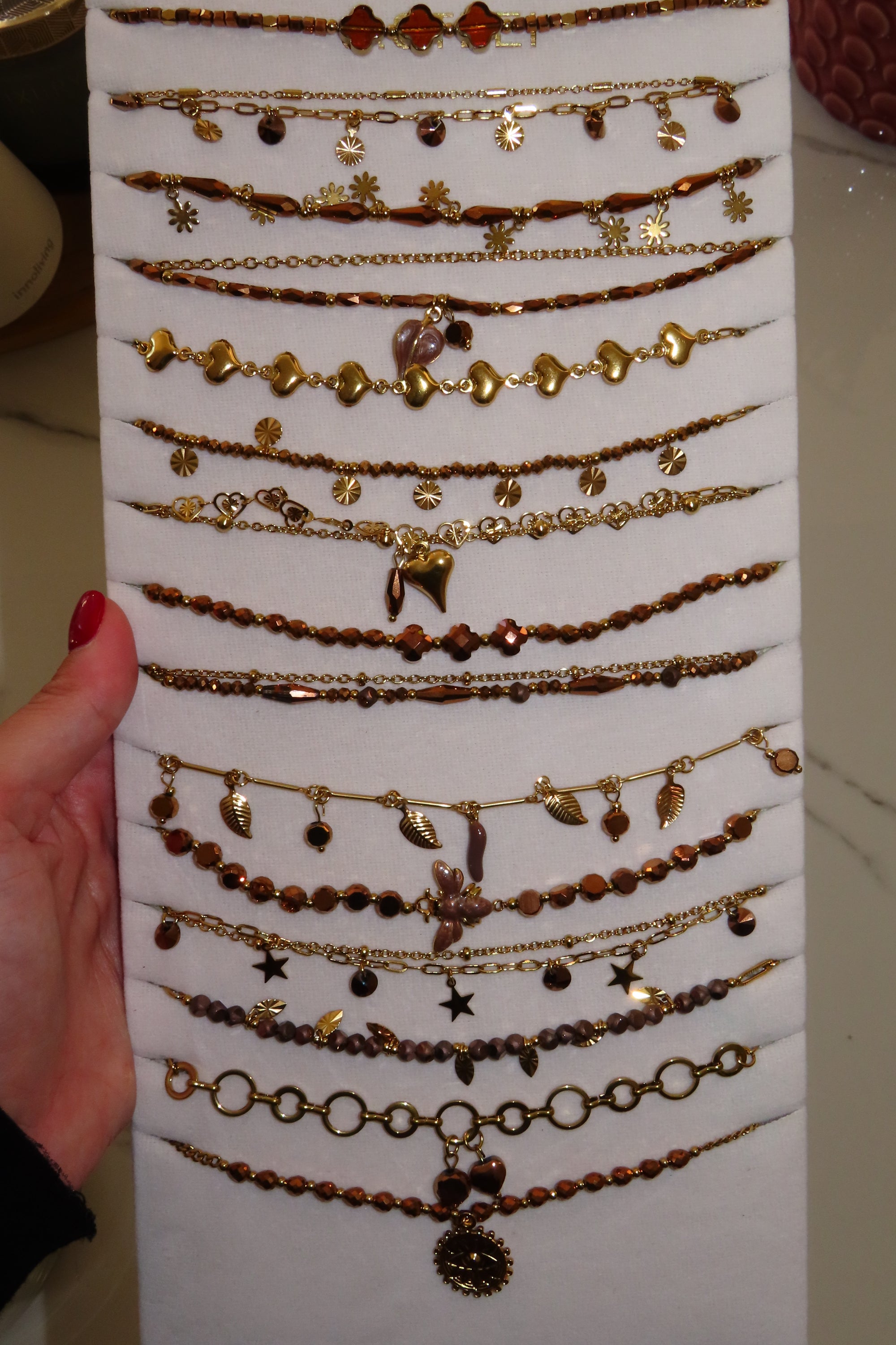 Collane corallini bronzo
