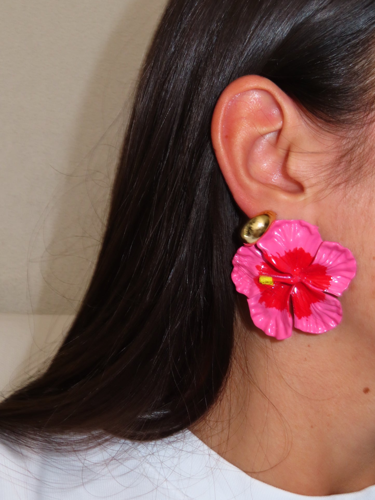 Orecchini Hibiscus + Mini Hoops