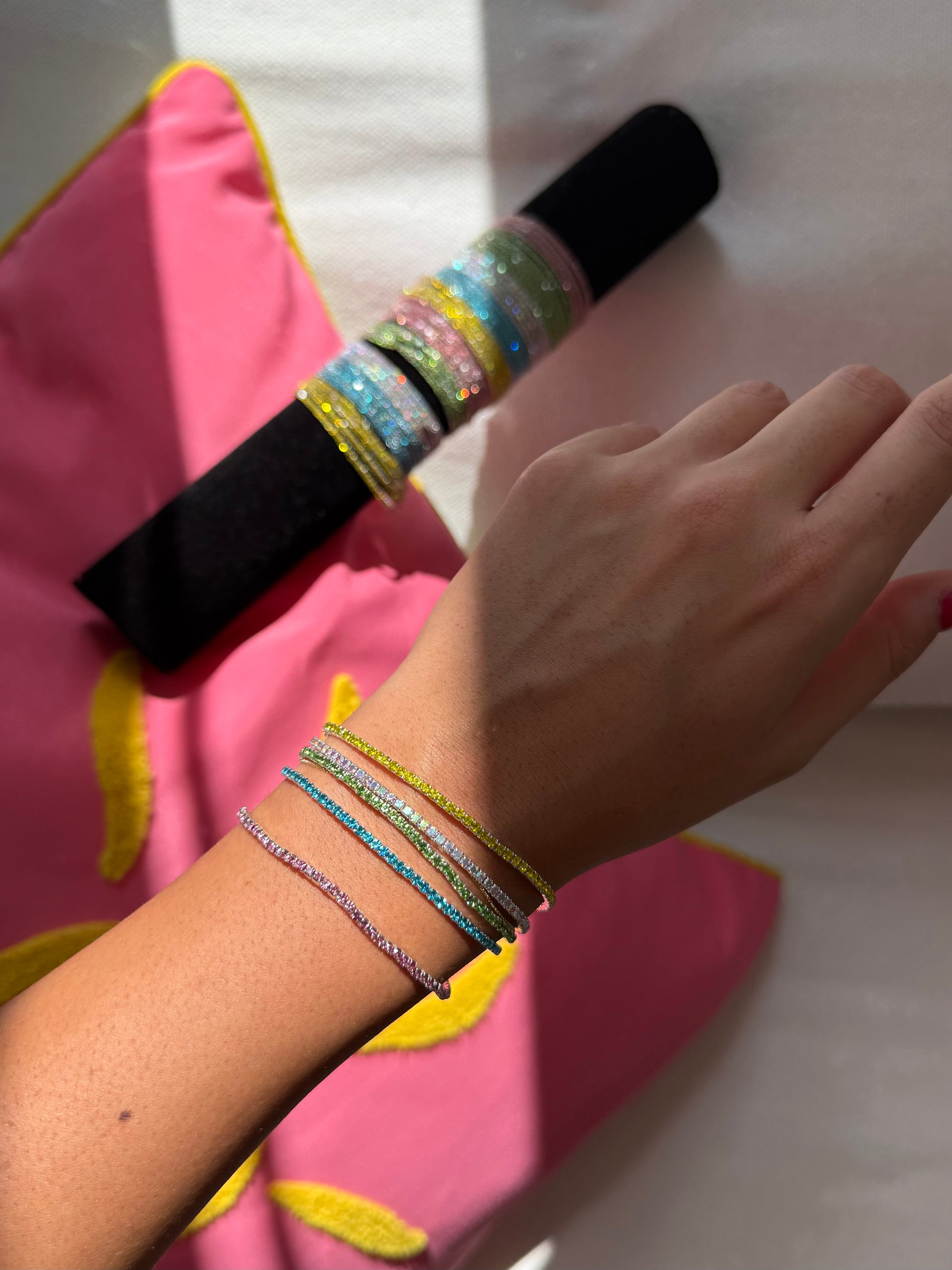 Set 5 Bracciali Colorati Slim