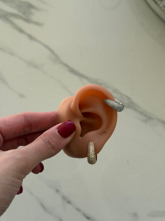 Hoop Ovale Mini Pavè