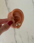 Orecchini Fake Hoops Cuore