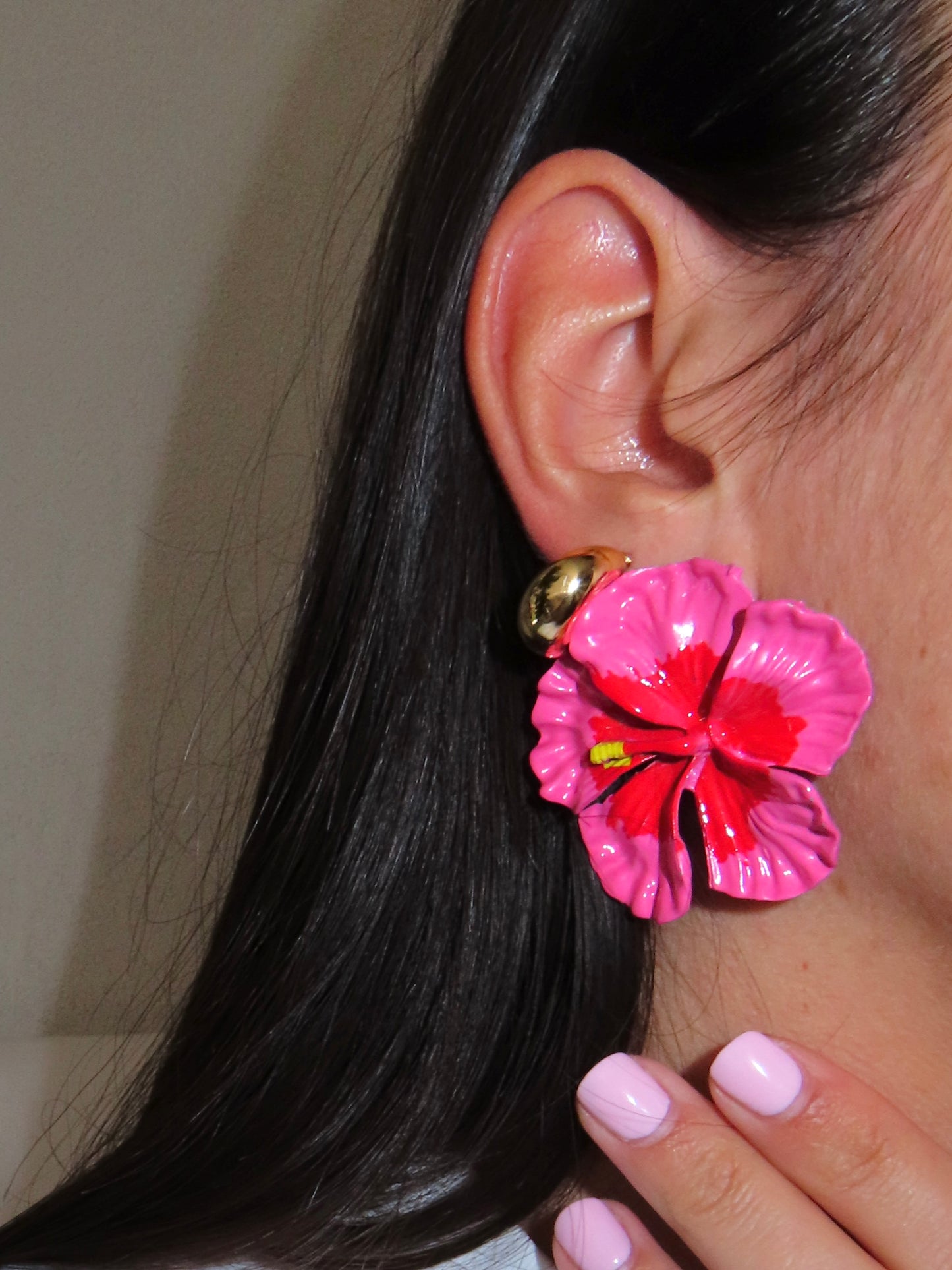 Orecchini Hibiscus + Mini Hoops