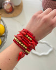 Bracciale Cuori Rosso