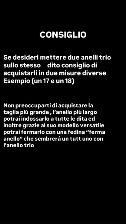 Anello Trio Strass