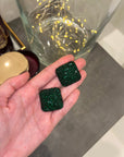 Orecchini Rombo Shine Verde